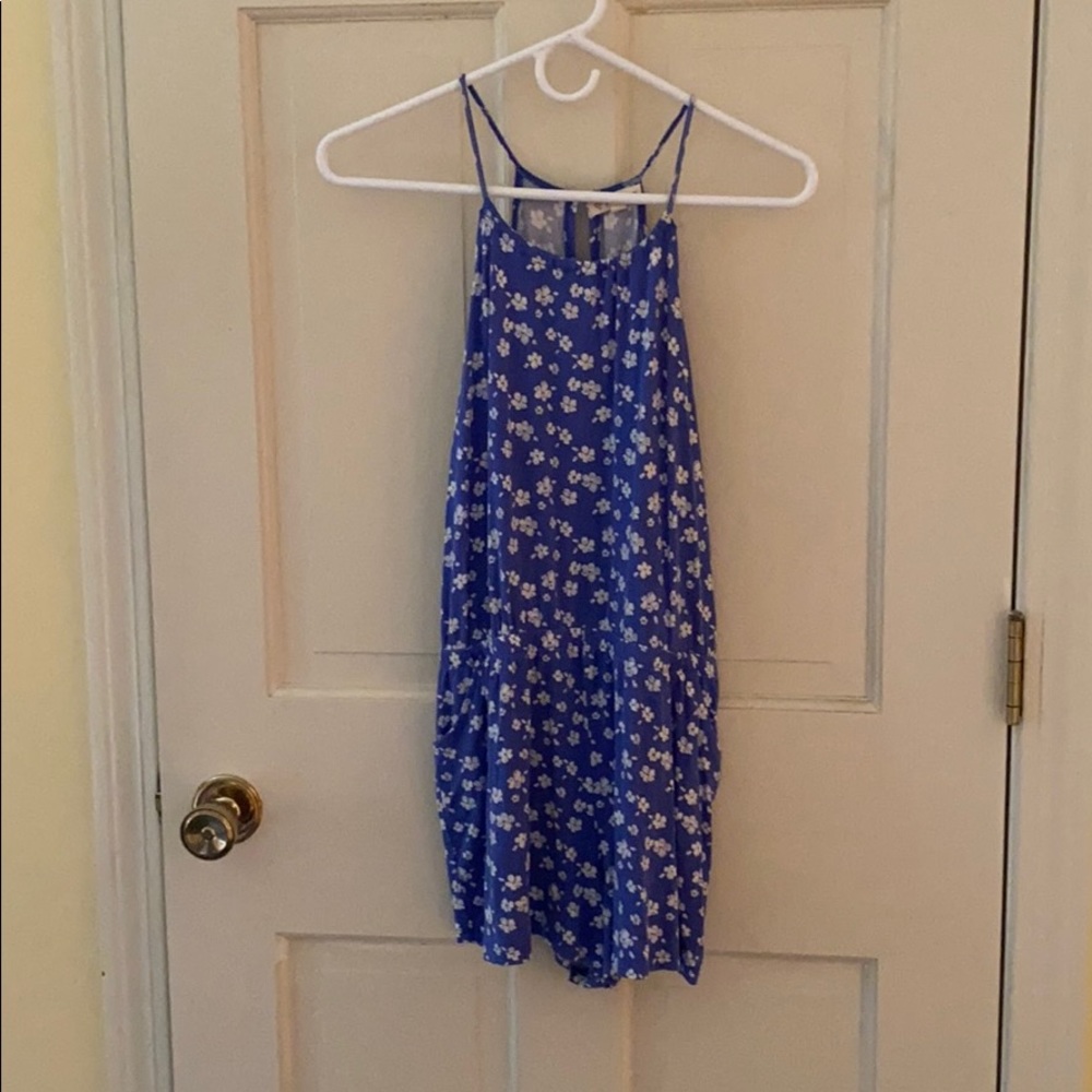 Blue Floral romper